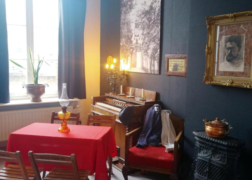 Gedekte tafel voor het Erfgoedcafé