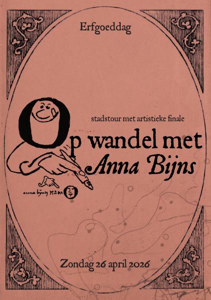 op wandel met Anna Bijns affiche