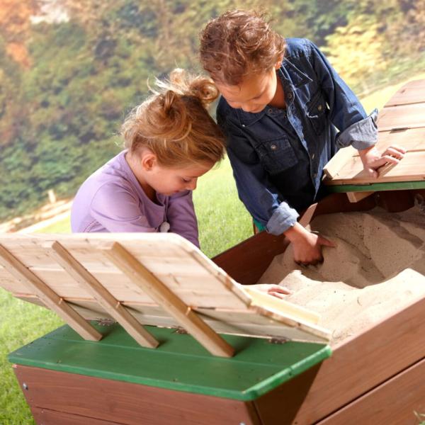 Kinderen met zandbak