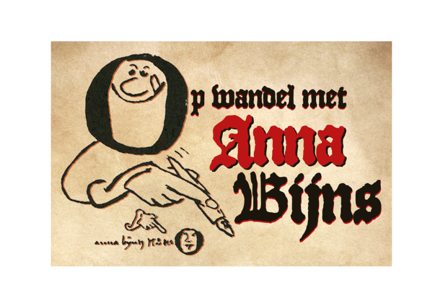 op wandel met Anna Bijns affiche