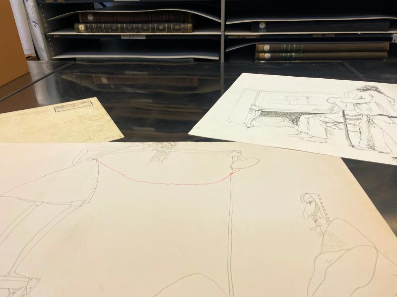 tekeningen, archief, karikatuur