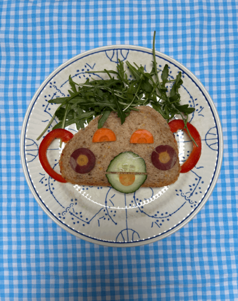 een smakelijk en tegelijk grappig bordje