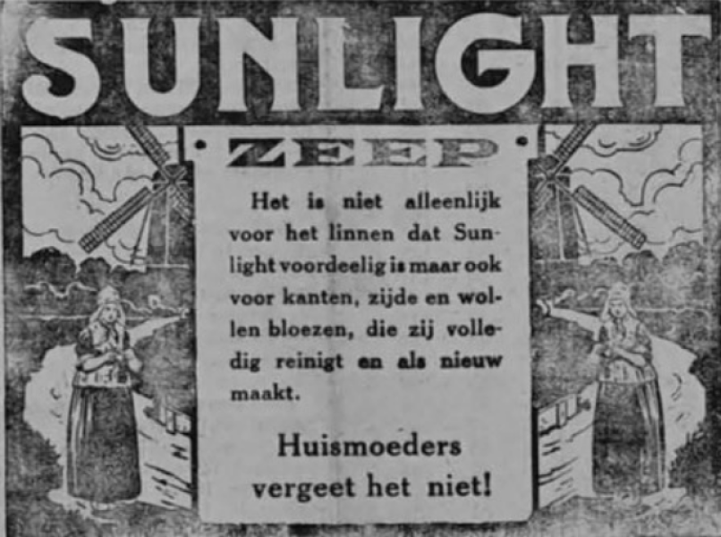 Reclame sunlight zeep