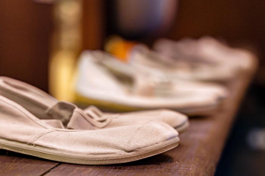 Turnpantoffels in het Sportimonium © Doordries, Sportimonium & FARO 