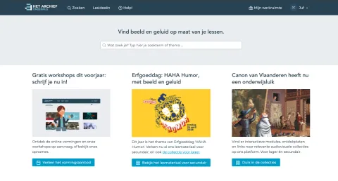 website archief voor onderwijs